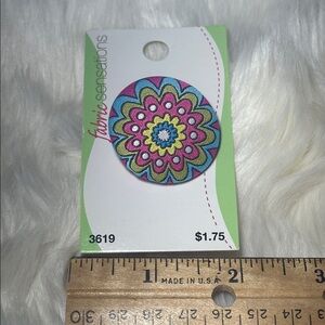 Flower fabric covered button $1 if bundled